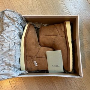 New SUICOKE Mid Length Brown Boots (ELS-M2ab-MID)